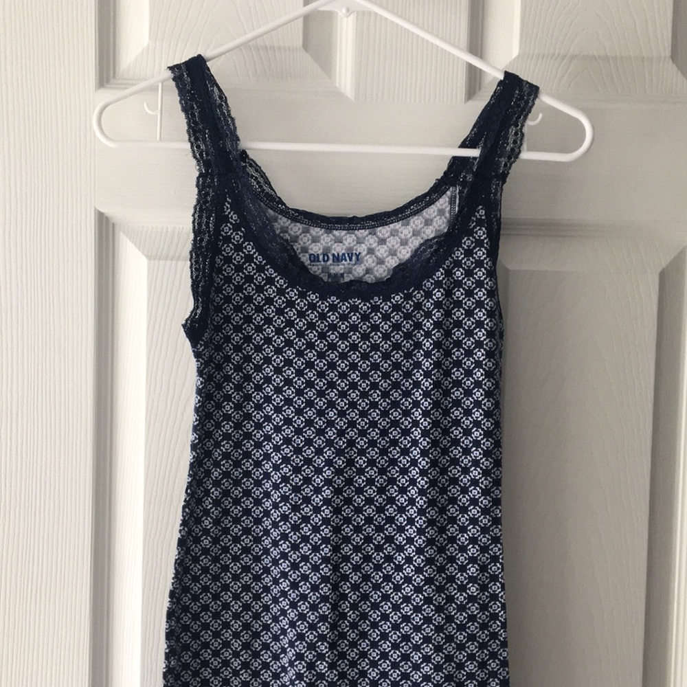 Old navy blue tank top